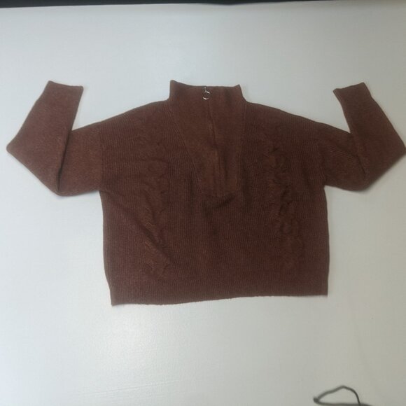Love Ellie Sweater Size Large Rusty Brown - Picture 2 of 8